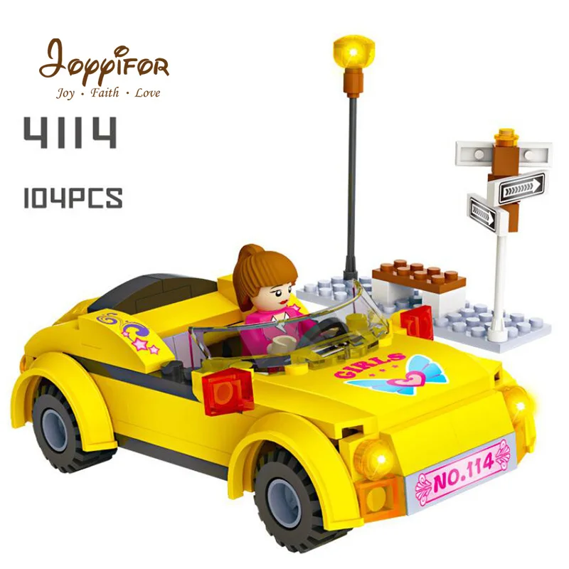 

Joyyifor Racing car Mini Car Policemen Four-wheeled Vehicle Motorcycle Toys Compatible with LegoINGlys for Children Girls Boys