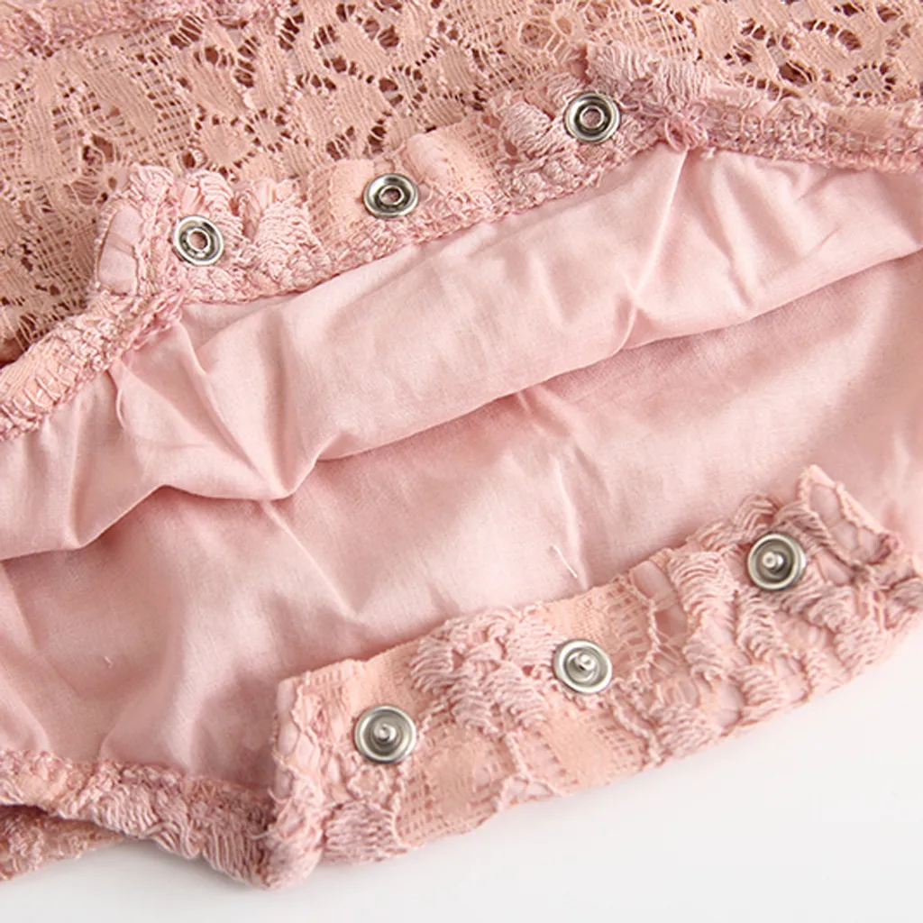 Toddler Baby Girl Summer Clothes Dress Sleeveless Bow Romper Princess Dress Cute Kids Lace Knee-Length Dress 2019