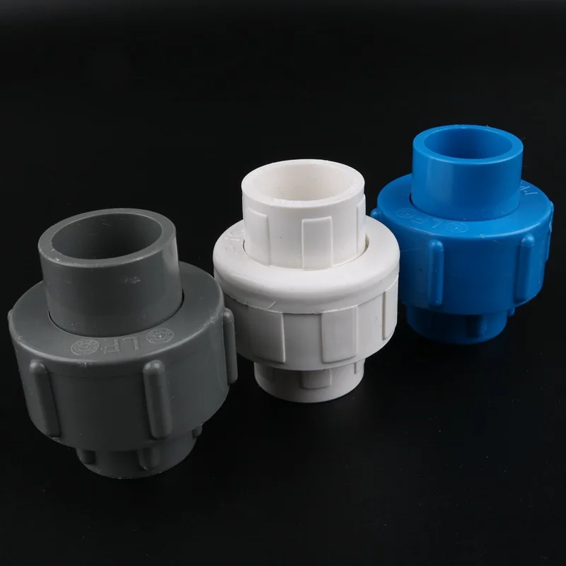 

VINMIN 1Pc ID 25Mm Union Connector Plastic Water Supply Pipe Fittings 3/4'' Water Pipe PVC Joints Easy Install Detachable