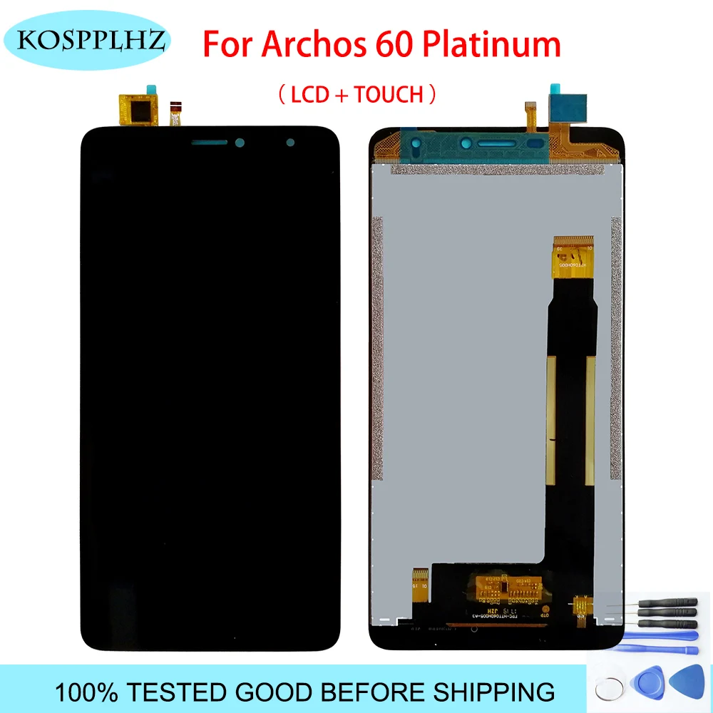

6inches black color Original New Digitizer For Archos 60 Platinum LCD Display And Touch Screen + Tools