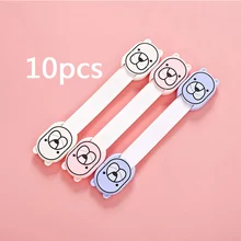 10 шт. дверь тумбочки шкафа Туалет безопасности Замки Безопасность детей малышей Уход пластиковые блокировочные ремни детская защита