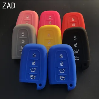 

ZAD 4 buttons remote key silicone rubber car key fob cover case holder protector shell set cup for KIA Sorento Sedona sportage