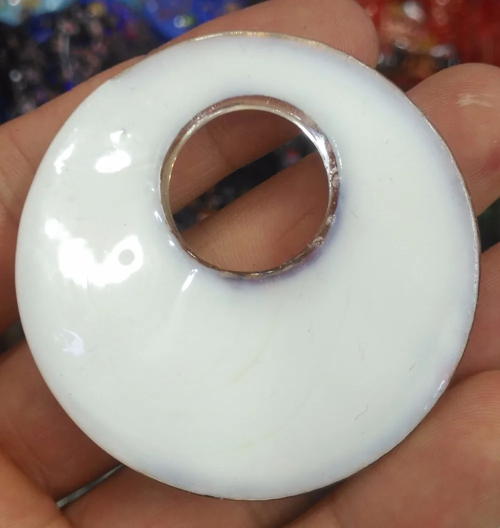 52 мм Оптовая продажа ручной работы Стекло Кристалл Lampwork Круглый Donut Кулоны
