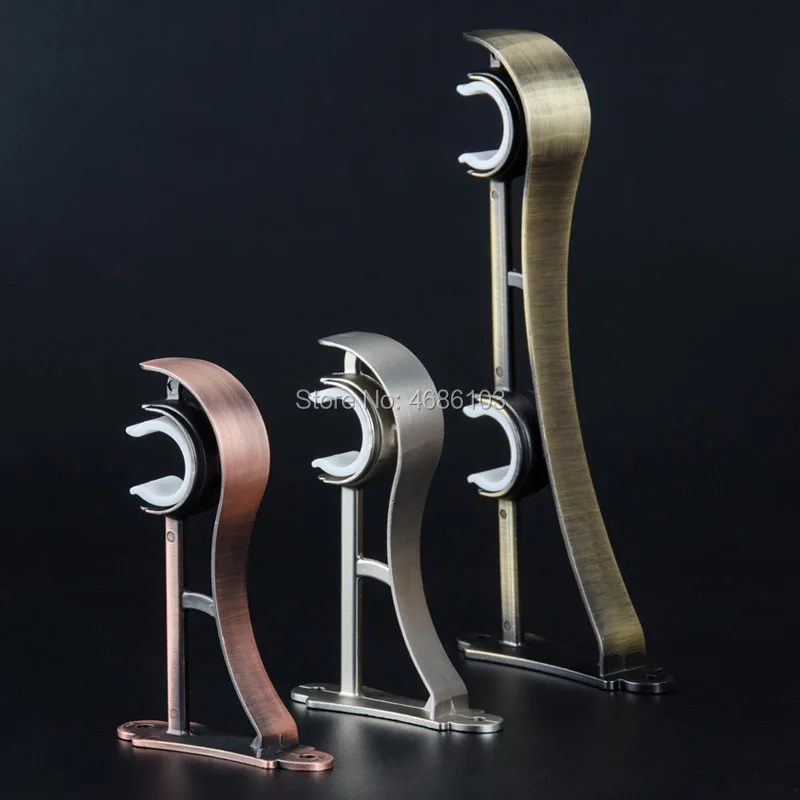  Crystal ball curtain rod Red Bronze color Stainless steel Diameter 28mm and accessories for Bedroom - 33017116113