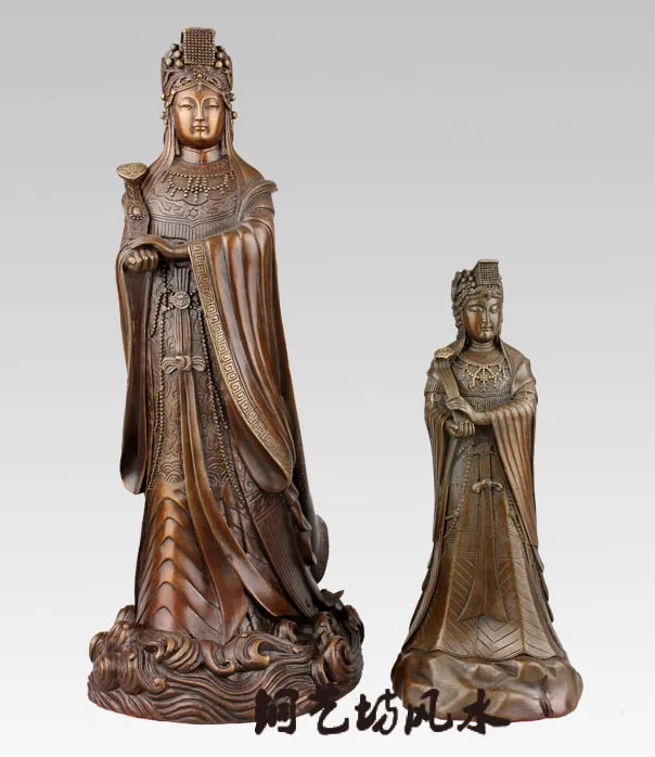 

HOME # OFFICE protective-efficacious Talisman House Protection Mazu Goddess Matsu Collection bronze statue Decoration