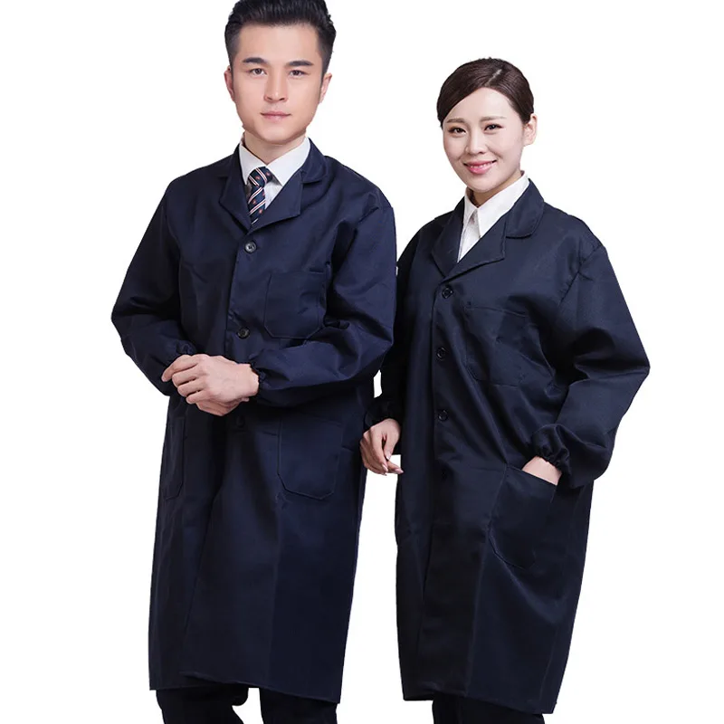 

Spring Autumn Men Women Jacket Long Sleeve Pockets Uniform Coat Coveralls Dustproof Worker Clothes H9