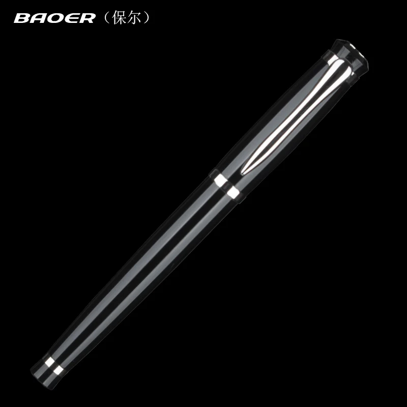 Baoer 508 Роскошная металлическая шариковая ручка 0 5 мм черная офисная деловая