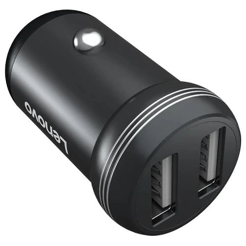 Оригинальное автомобильное зарядное устройство Lenovo HC11 с двумя USB портами для