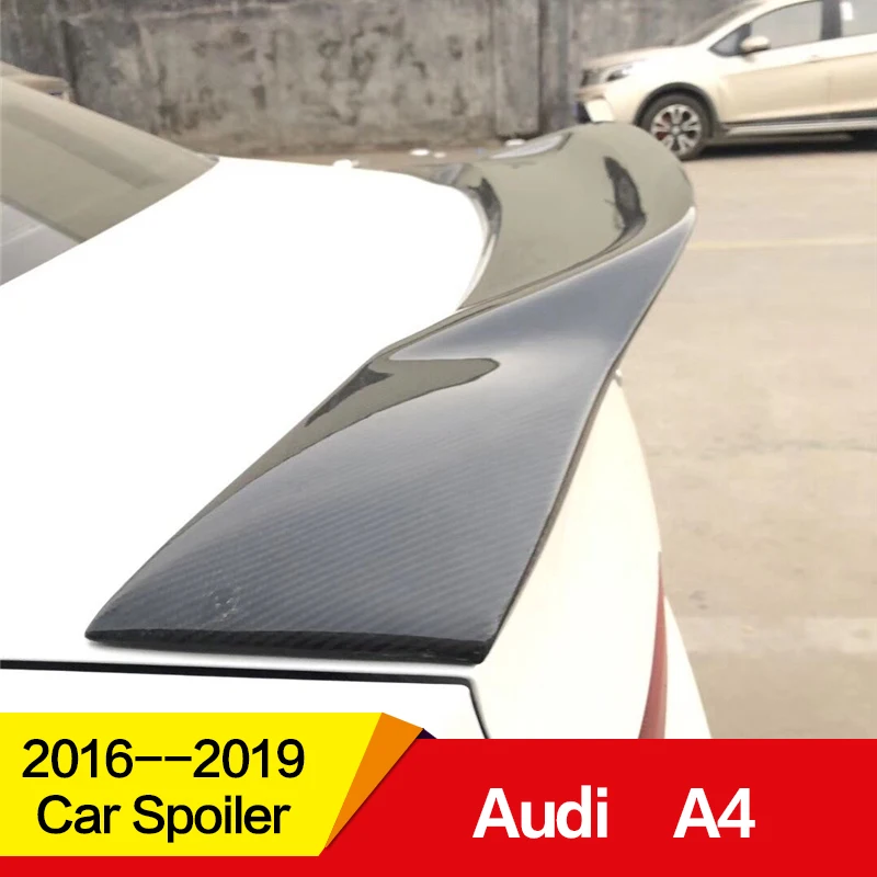 Применение для нового Audi A4 RS4 спойлер, 17, 18, 19 лет углеродного волокна задний спойлер глян губ аксессуары