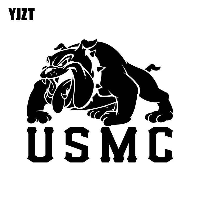 YJZT 15 2 см * 12 9 морской пехоты США CORP Дьявол стикер на машину с собакой Marines военные
