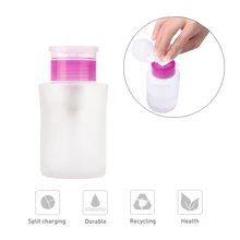 75-200 мл портативный пластиковый пустой флакон для снятия лака для ногтей, для снятия макияжа, прозрачный пресс, дозатор, контейнер, инструмент для хранения