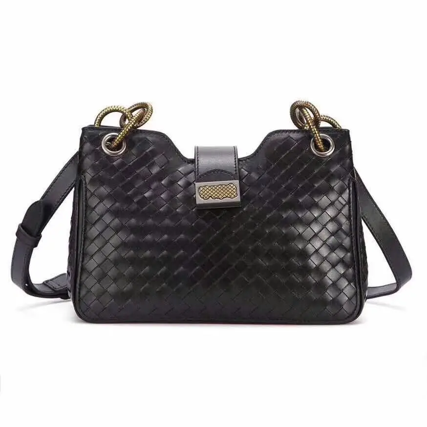 

2018 New Italian Imported Cowhide Woven Luxury Crossbody Bags Women Girls Messenger Handmade Designer Top Quality Cowhide Bags