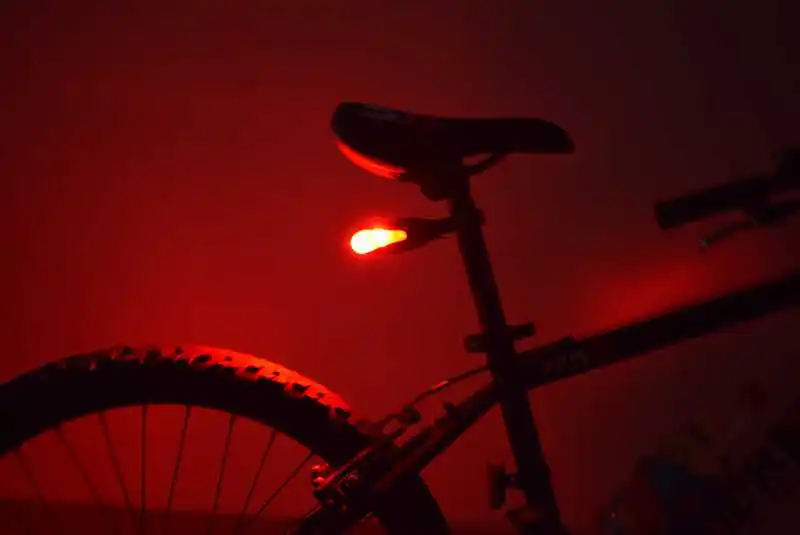 WasaFire водонепроницаемый велосипедный задний светильник 5 светодиодный 2 Лазерный Велоспорт велосипедный светильник задний фонарь для велосипеда Аксессуары для велосипеда 7 режимов светодиодный фонарик