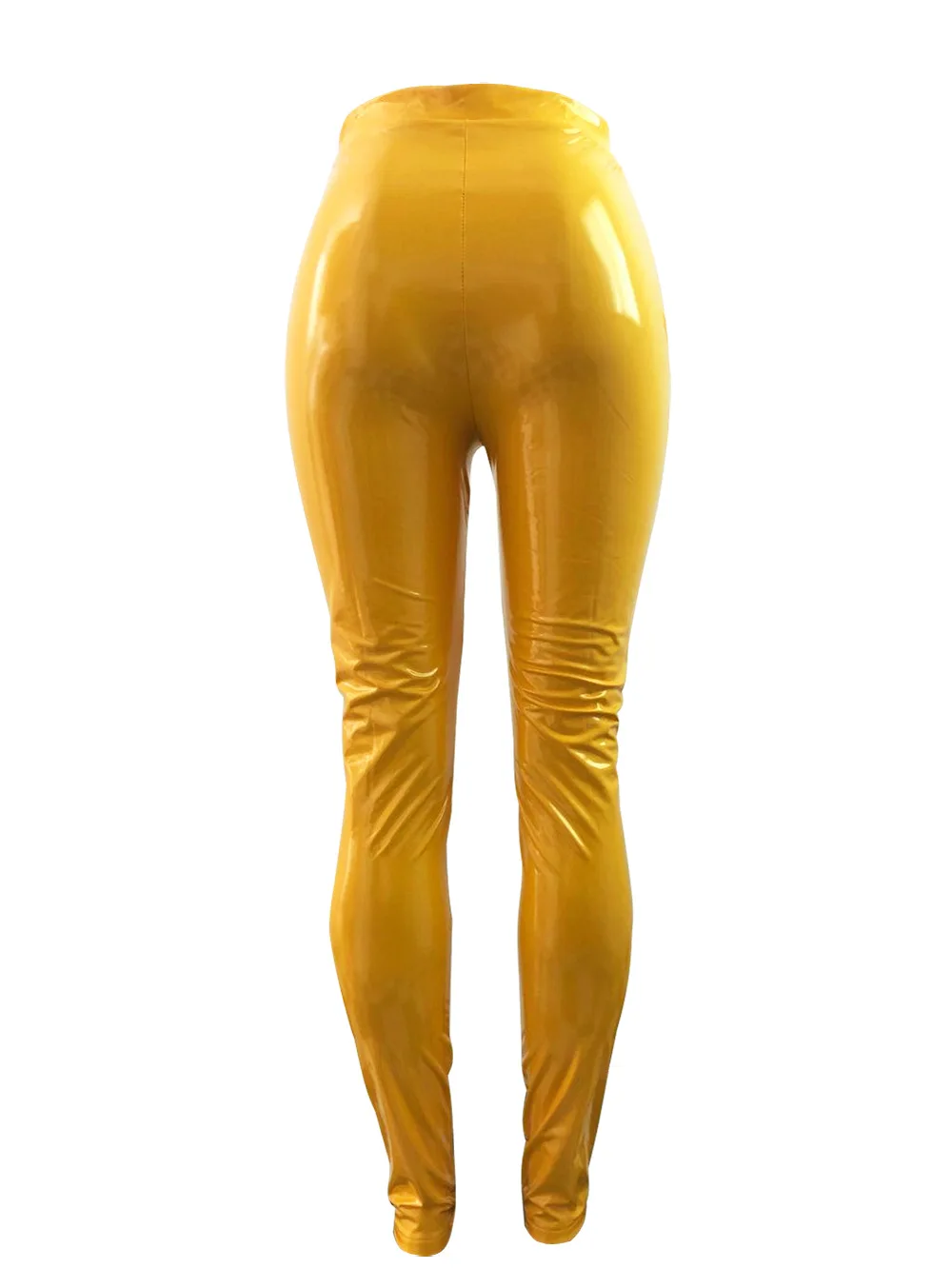 Женские брюки из искусственной кожи, Стрейчевые брюки из искусственной кожи с пуговицами и молниями, капри из искусственной кожи, длинные брюки из искусственной кожи размера плюс XL