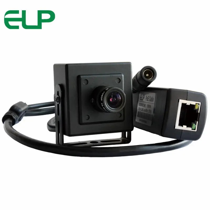 

CCTV security Full HD 2MP 1080P Mini ATM plug and play POE IP video Camera with 3.6MM HD Lens ELP-IP1882-POE