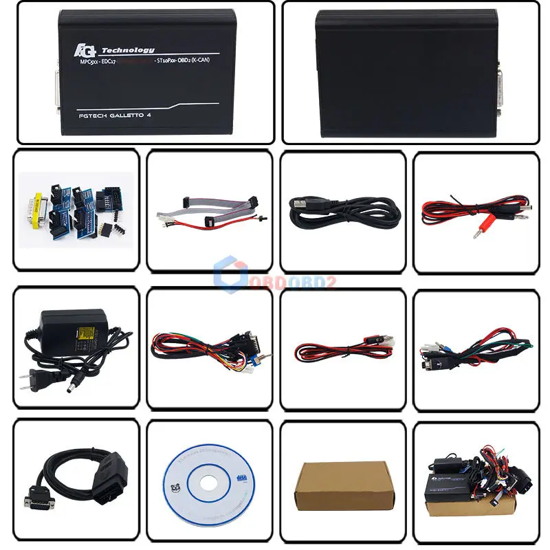 Fgtech Galletto 4 Master V54 FG Tech полный комплект FGTech ECU чип инструмент для настройки с