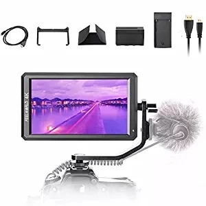 

Feelworld F6 5.7" IPS 4K HDMI Monitor for DSLR or Mirrorless Camera Gimbal + Battery it Can Power for DSLR or Mirrorless Camera