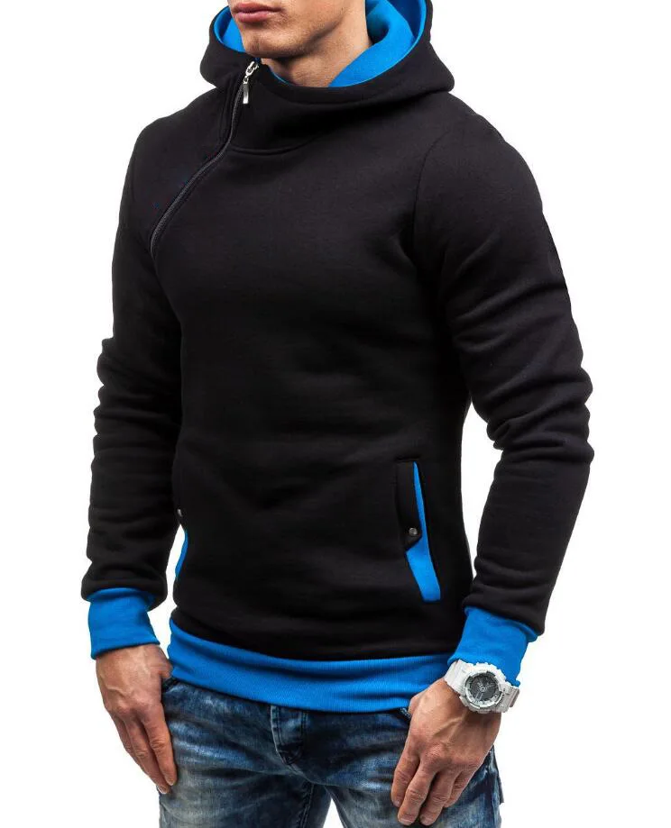 Oblique Zipper Solid Color Hoodie für Maenner-9.jpg