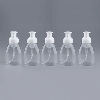 

5Pcs Clear Empty Foaming Soap Dispenser Pump Bottle Facial Cleanser Container