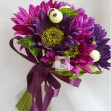 Белые Свадебные букеты невесты Холдинг белый букет одуванчиков корсаж/цветок на запястье