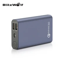 BlitzWolf BW-P3 Original Universal 9000mAh 18W QC3.0 Quick Phone Charger 3.0 Dual USB Port Power Bank External Battery