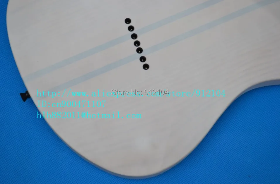 Опт и розница Новое высококачественное 7-Струны для электрогитары в прозрачный белый F-1493+ softcase