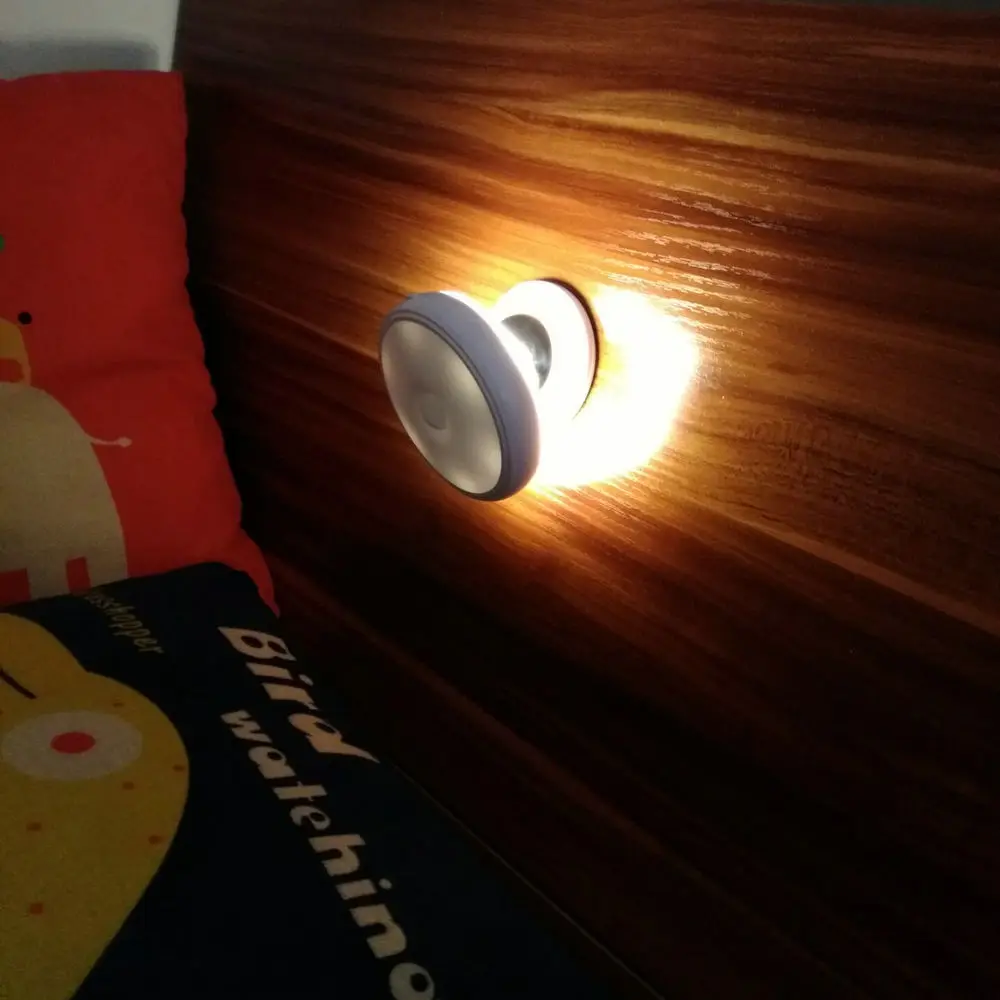 Новинка светодиодный беспроводной ночной Светильник для детской кровати перезаряжаемый автоматический настенный светильник с Usb датчиком движения для лестничных коридоров
