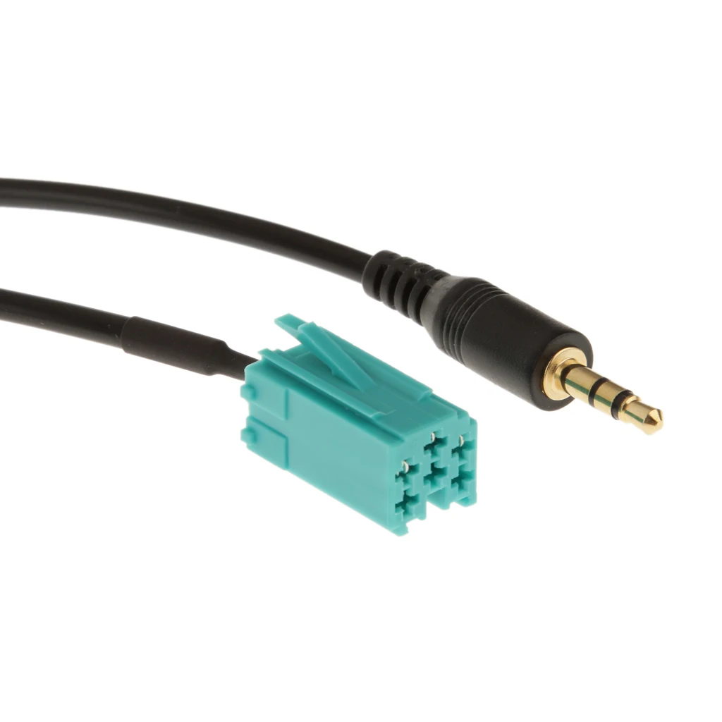3.5mm Car AUX CD Stereo Audio Line Input Cable For    Clio/Espace/Megane/Scenic/Traffic/Twingo 2005-2011 Car Accessories