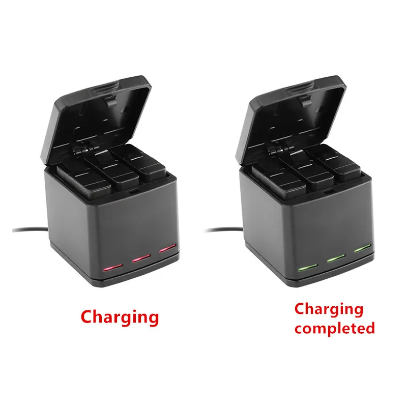 3-Way Battery Charger LED lights charging box Carry Case Battery Housing  for GoPro Hero 6 5 Black Camera Accessories (6)