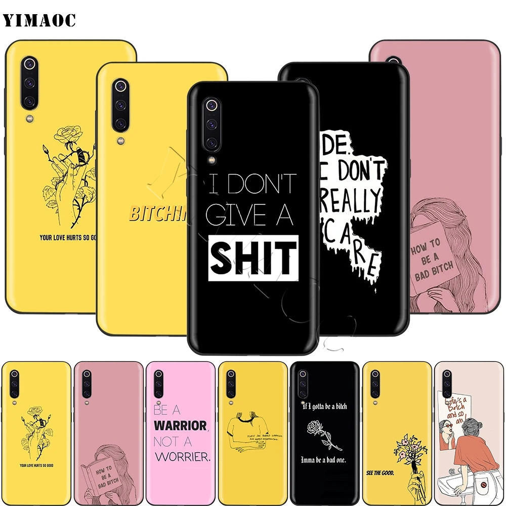 

YIMAOC Life's A Bitch Silicone Case for Xiaomi Redmi mi Note MAX 3 6a 7 6 8 9 se mi6 mi8 a1 a2 Lite for pocophone f1