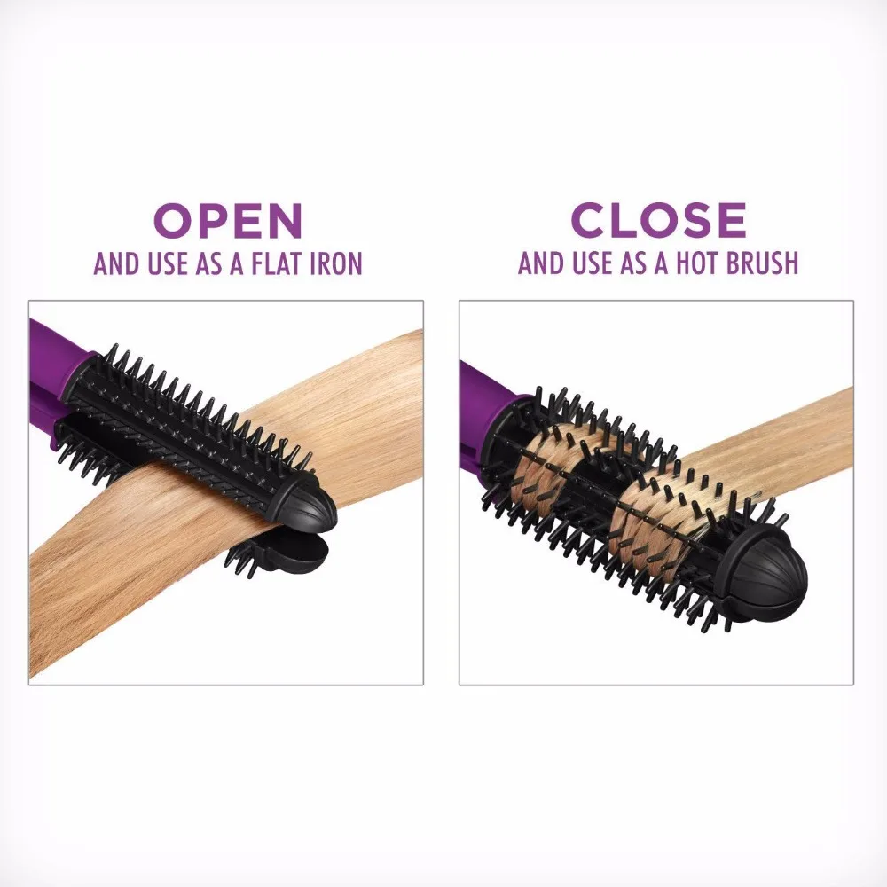 

New Style Straightening Flat Iron Hair Styling Tools 2 in 1 Pro Ceramic Corn Curls Magic Hair Roller Hair Straightener