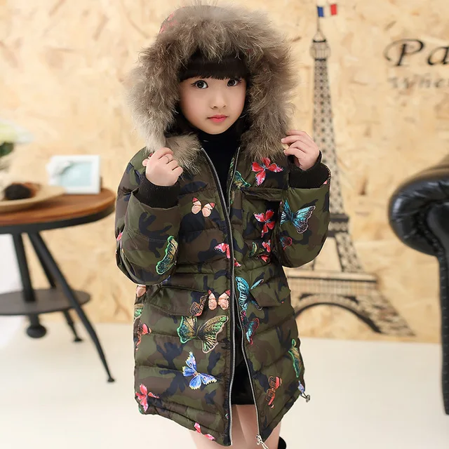 2017 new boys and girls winter jacket children thick cotton padded