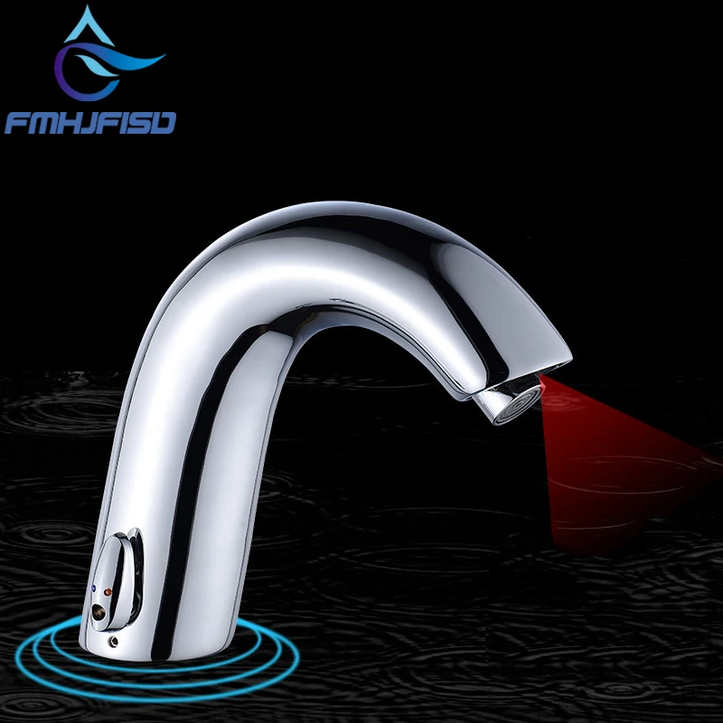 

Automatic Sensor Faucet Basin Sink Water Saving Faucets Hot And Cold Mixer Faucet
