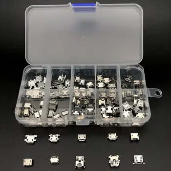 

100pcs - 10 Models Micro USB box MINI Android mobile phone charging accessories Connector Socket Jack MP3/4/5 Lenovo ZTE Huawei