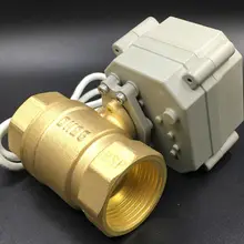 Tf25-b2-c металла Шестерни качество привода Клапан BSP 1 ''2-способ латунь DN25 ac110-230v 3 проводов или 4 провода для воды Управление отопления