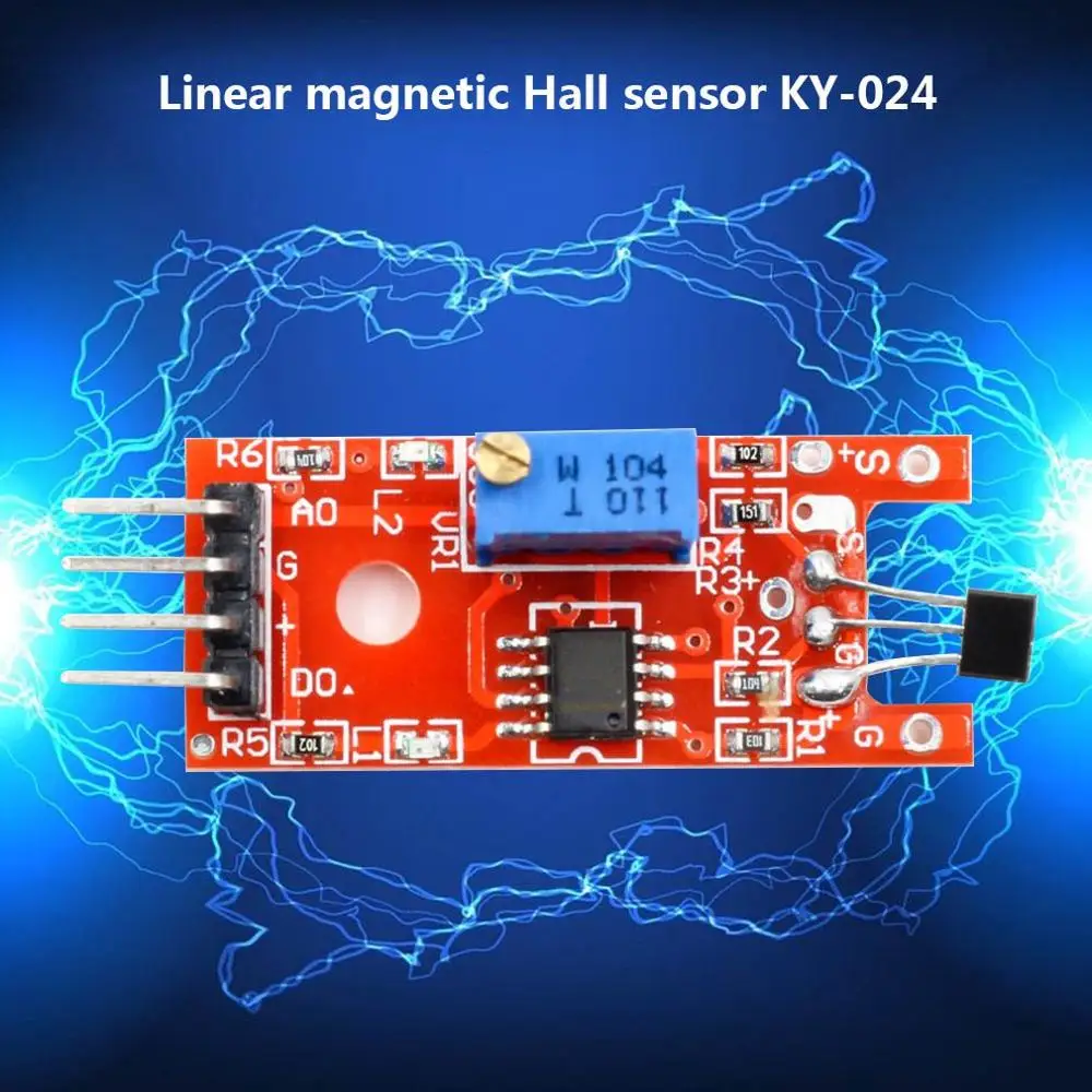 Linear Magnetic Hall Sensor Ky-024 Applicable A Accessories High Sensitivity