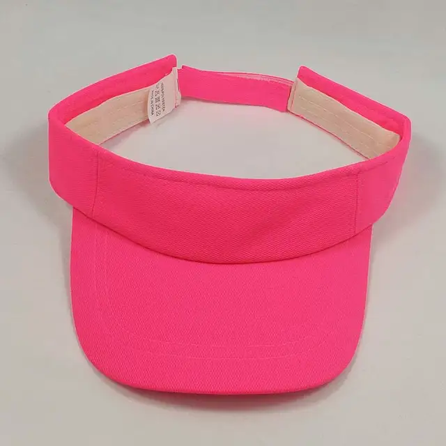 Orange Lime or Neon Green Mesh Sun Visor Caps Men Women Plain