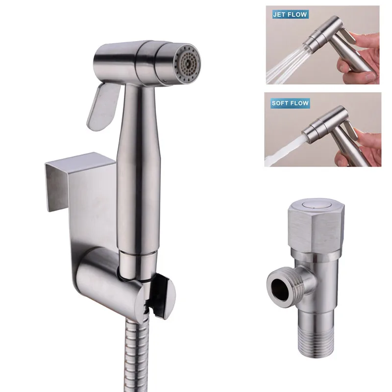 2 Functions Toilet Bidet Spray Hand Bidet Faucet Shower Shattaf