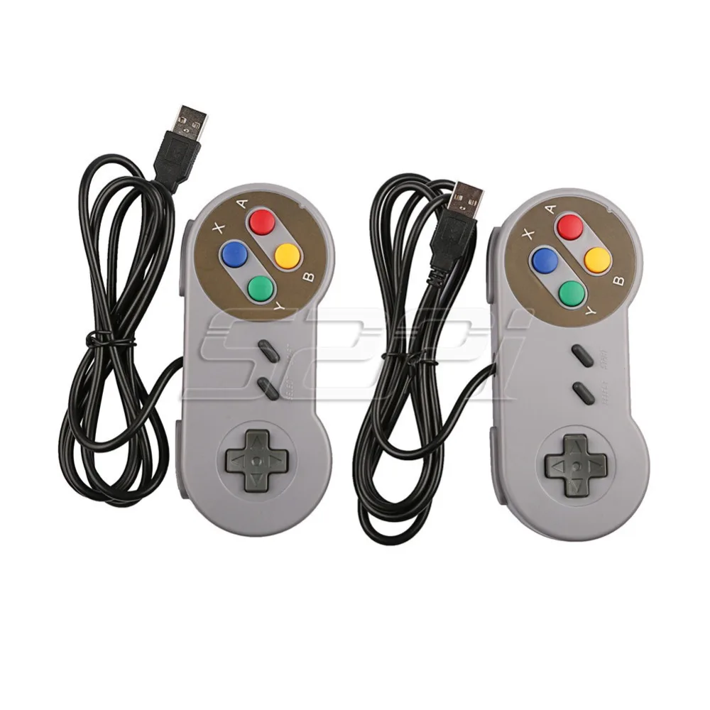 52Pi 2 шт./лот Super SNES USB игровой контроллер джойстик с фланелевым чехлом для ПК Raspberry Pi