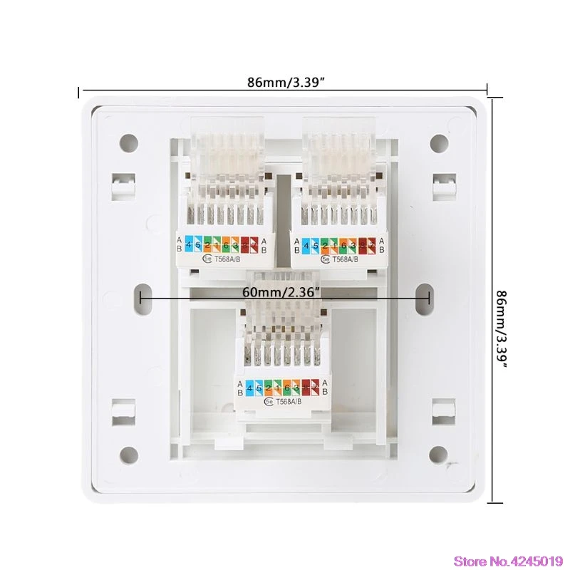 Новый 86 Тип компьютерная розетка панель CAT5E сетевой модуль RJ45 кабель интерфейс