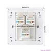 New 86 Type Computer Socket Panel CAT5E Network Module RJ45 Cable Interface Outlet ► Photo 3/6