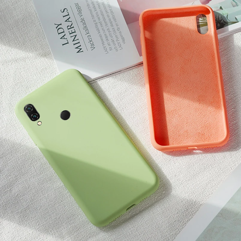 Чехол для Xiaomi Redmi Note 7 K20 Официальный Оригинальный жидкий силиконовый чехол Mi 6 8 9 SE