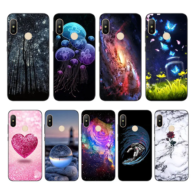 

Redmi 6 Pro Case Silicone TPU Funda Xiaomi Redmi 6 Pro Case Cover Black Matte Soft Back Shell Xiaomi Redmi 6 PRO Case Bumper