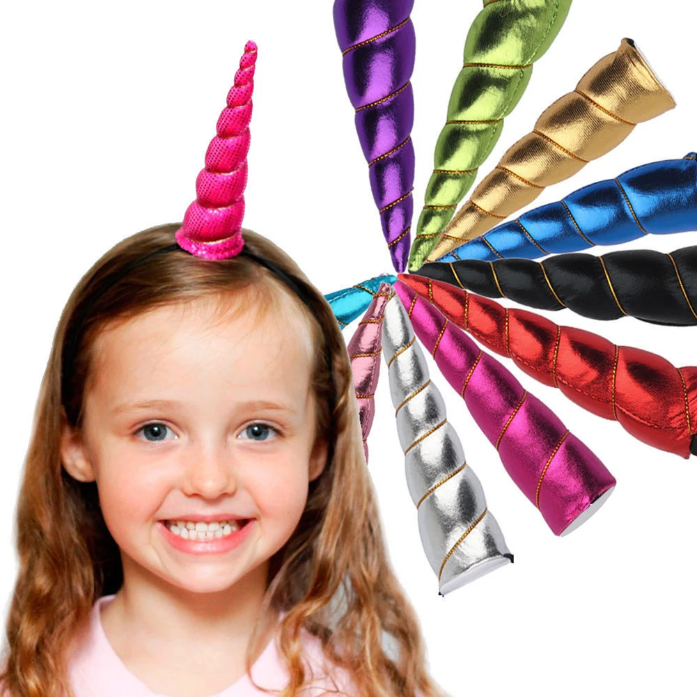 Cute Unicorn Horn Headband Party Accessory Kids Children Fancy Dress