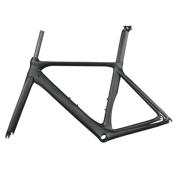 

2019 black matte aero road racing bike frame hight modulus toray t700 carbon fiber BB86 road bicycle frame fm268