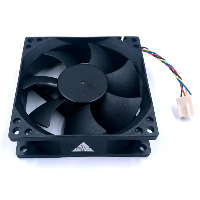 Вентилятор охлаждения 80 мм 12 В Новый DS08025R12U 8025 8 см 0.70A 64cfm ШИМ кулер для процессора