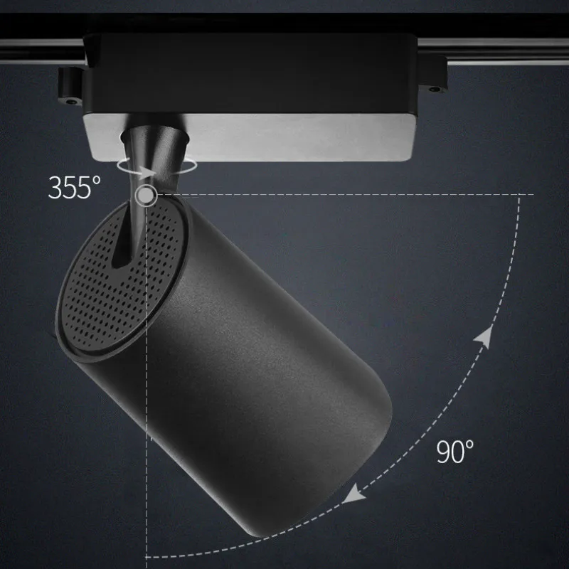 Светодиодный Трековый светильник 20 Вт 30 Вт Cob Трековый светильник точечные светильники магазин одежды торговый центр Ресторан проект специальный Точечный светильник s для магазина одежды