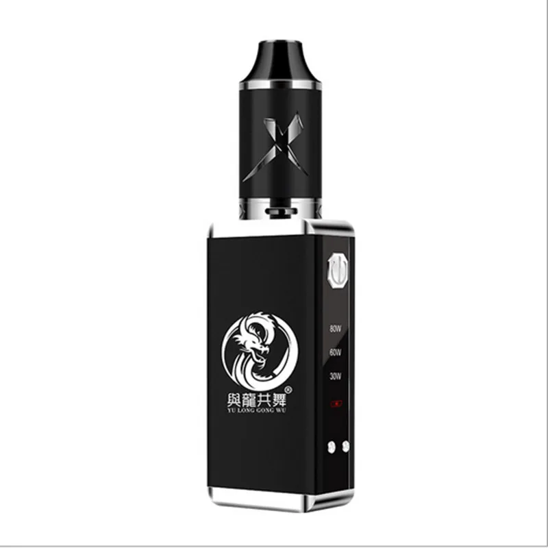 

Big smoke 80w vape kit e cigarette with 2200mah battery 0.3ohm coil 3.5ml TANK Atomizer mod box Vaporizer Hookah Vaper VS nano