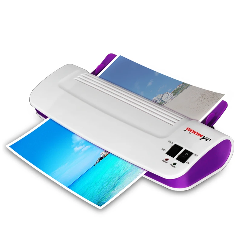 A4 Photo Laminator Office Hot Cold Thermal Laminating Machine Professional For A4 Document Photo PET Film