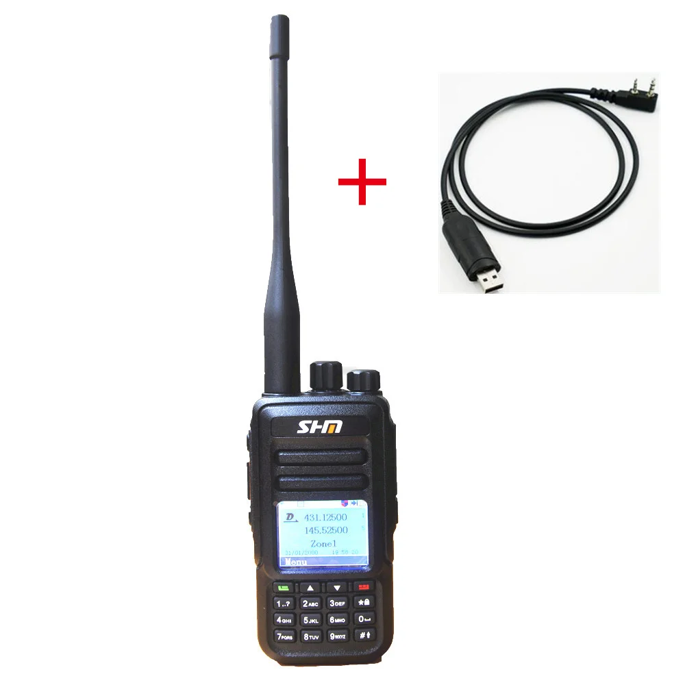 Новинка DMR DM UV450 Двухдиапазонная 136 174/400 480 МГц цифровая рация 3000CH/10000 контактов